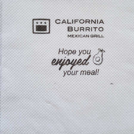 California Burrito - enjoyed your meal